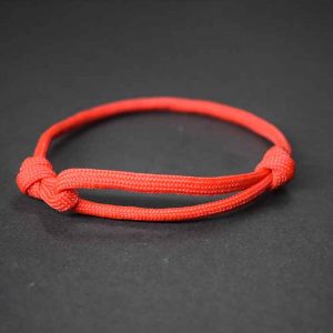 Pulsera roja paracord - pulsera roja fácil de hacer